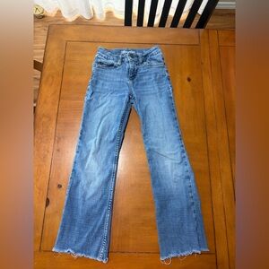 Wrangler Girls Light Blue Boot-Cut Jeans Size 8 Slim